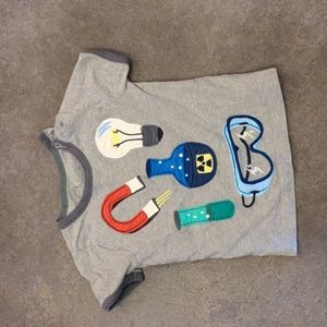 Mini Boden embroidered t shirt 1 1/2- 2 year